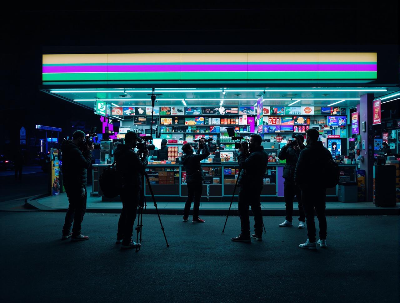 爱迪影视 - 《午夜便利店》· 通宵拍摄实录 《午夜便利店》· 通宵拍摄实录
